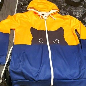 Cat face hoody
